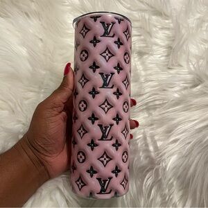 20 oz Elegant Pink Shimmer Designer Tumbler